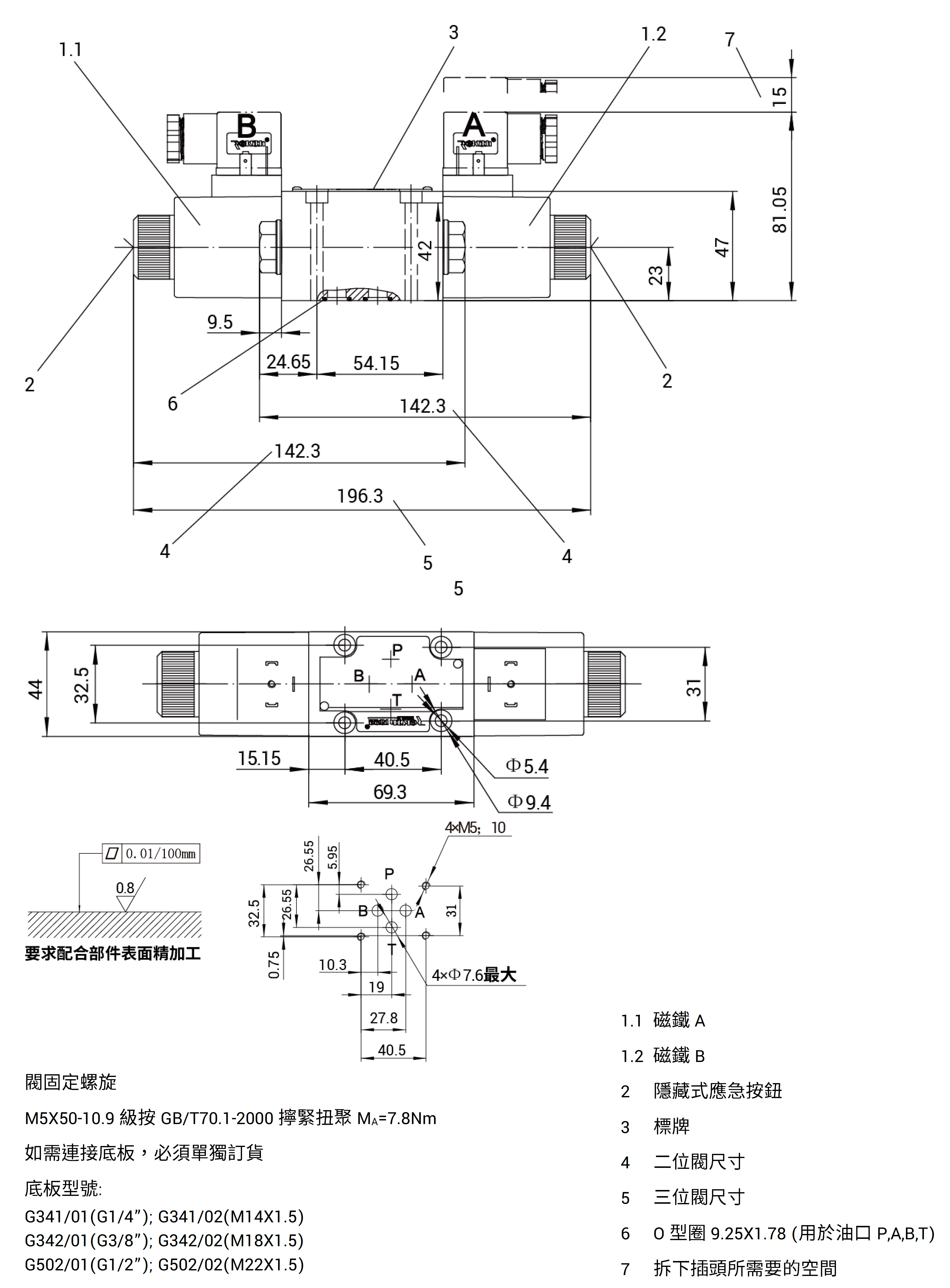 CML 電磁換向閥 4WE6尺寸圖